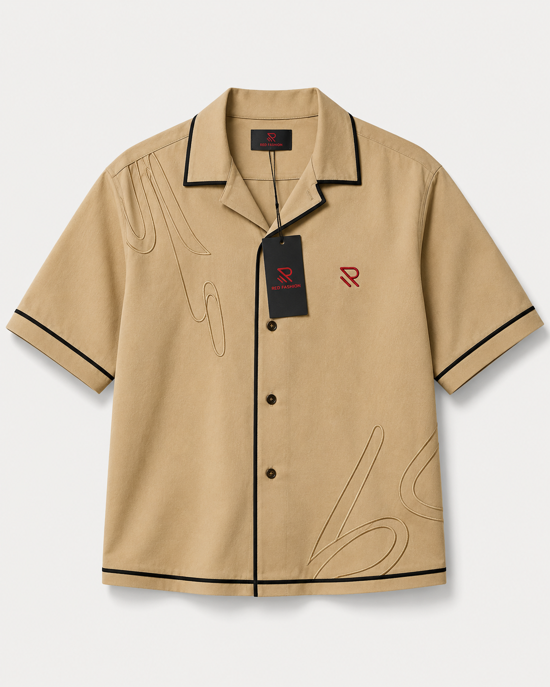 Red Fashion modern Gen Z shirt